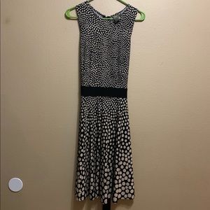 Black & Tan Polka Dot Dress Size 10